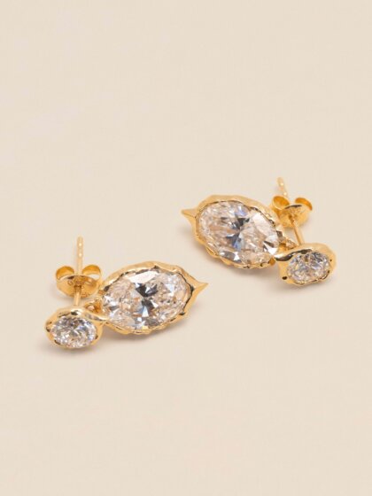 Luminary earrings 5ct (2.5ct+2.5ct) 18K IGI certificates