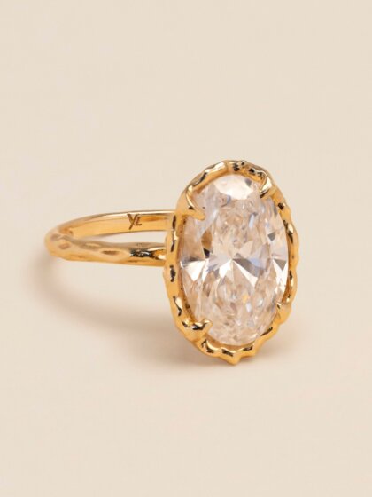 Luminary Diamond ring 3CT/18K IGI certificate