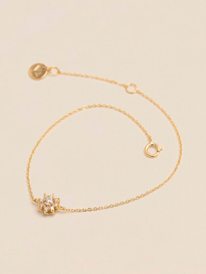 Princess flower bracelet - 0.17 ct