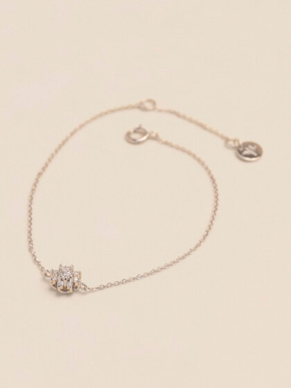 Princess flower bracelet - 0.17 ct